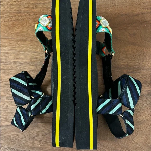 Kurt Geiger Black Platform Olivia Sandals Women Size 8 - Picture 6 of 13